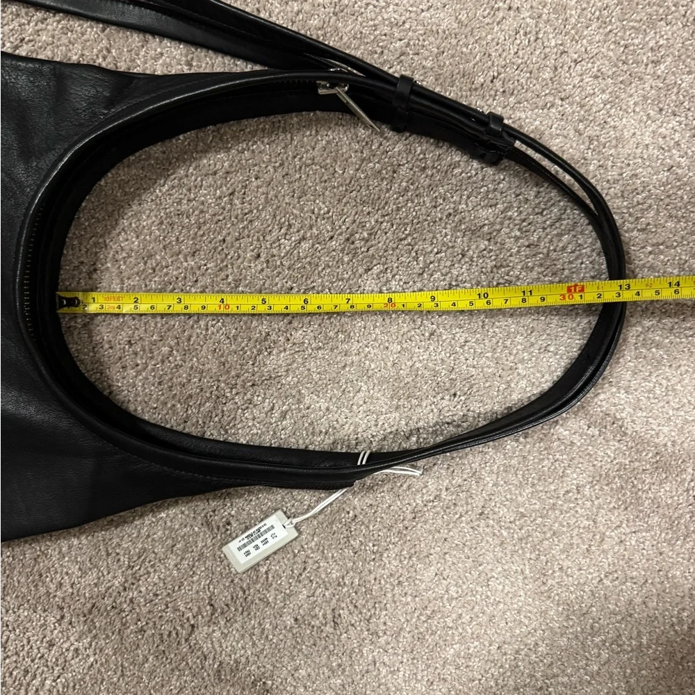 COS black leather modern minimalist hobo large NWT - Picture 12 of 12